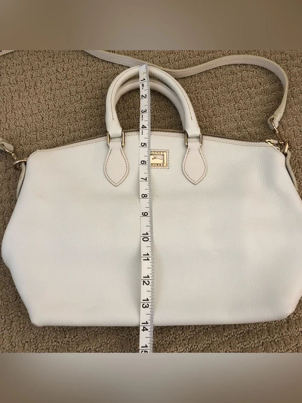 Dooney & Bourke White Satchel Leather Purse